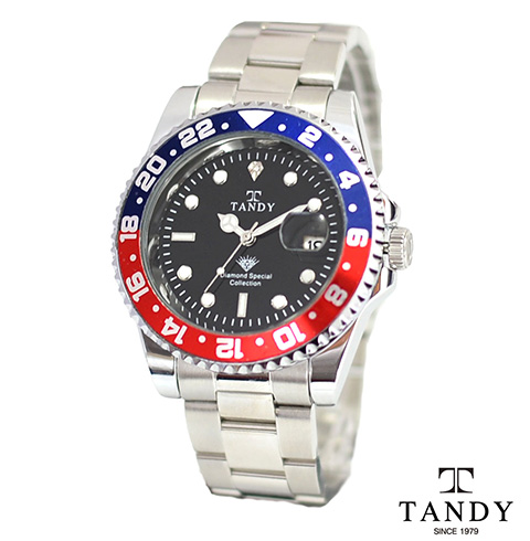 [TANDY]탠디 다이아몬드 메탈시계 DIA-3922 RED-BLUE