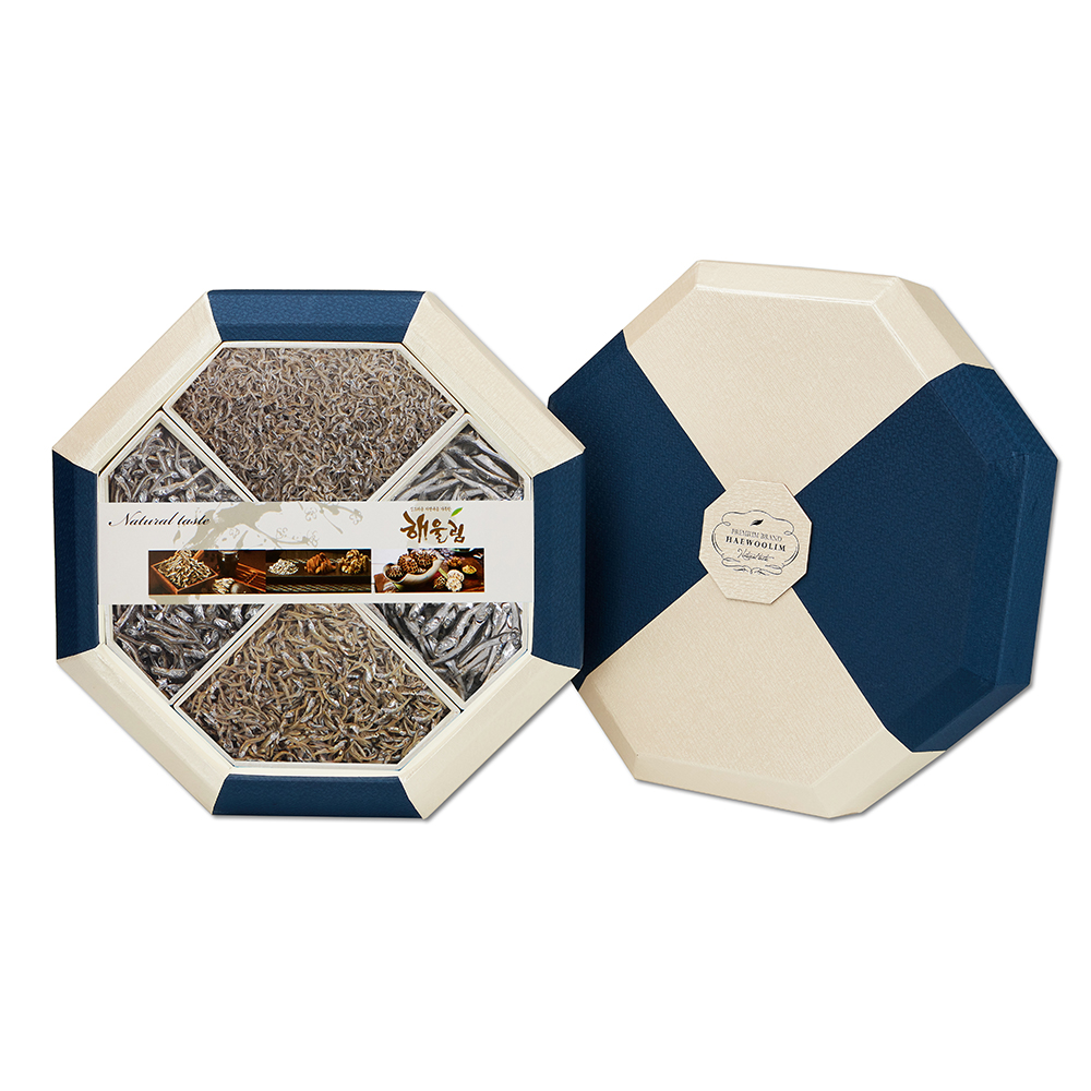 [해울림] 멸치세트 팔각한지함 1호
