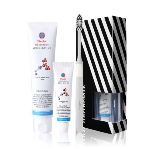 파인프라 치약 135g+20g+전용칫솔 기능성 천연치약