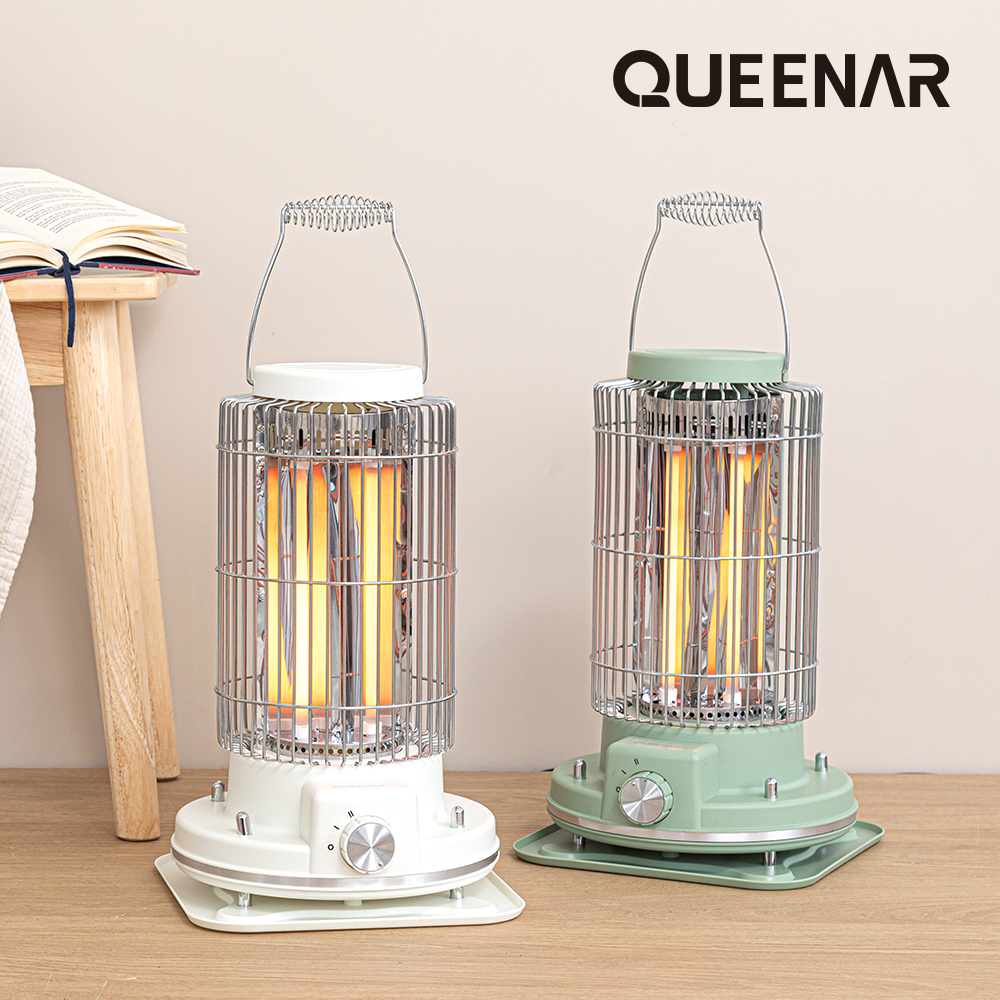 [퀸나] 마이 코지 전기 히터 / QNH-1000 (화이트 or 카키)