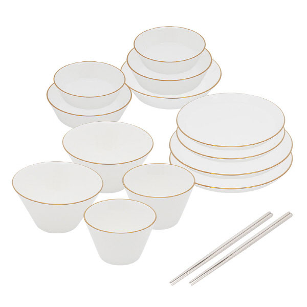 [행남자기] 본차이나 뉴골드라인 12(14)p 반상기세트