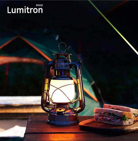 루미트론 레트로 감성 캠핑랜턴 BL-235F 건전지사용