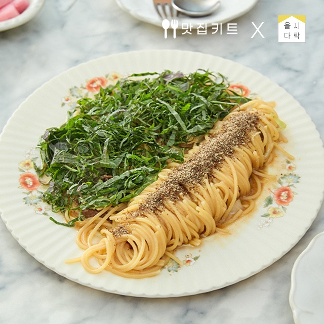 [푸드어셈블]을지다락 차돌박이 들깨 파스타 밀키트(2인)