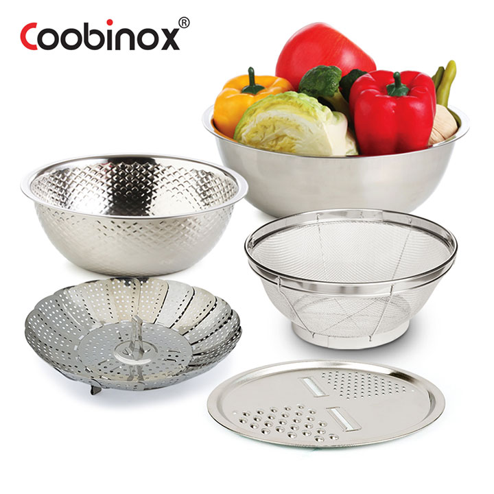 [쿠비녹스] 믹싱볼 쌀함박 채찜판 채칼 5종 세트 CO-1145