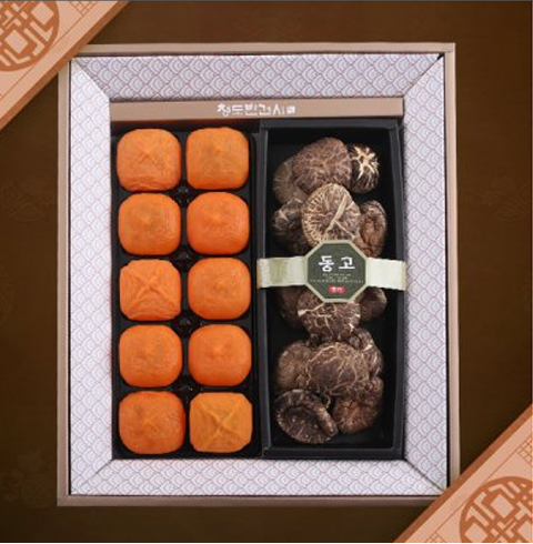 청도 표고혼합세트3호 (반건시 50g내외 10구+동고표고 80g)