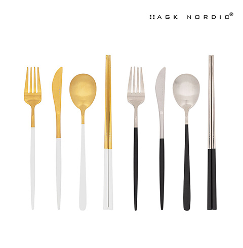 [AGK NORDIC] 헤닝 커트러리 세트(골드)