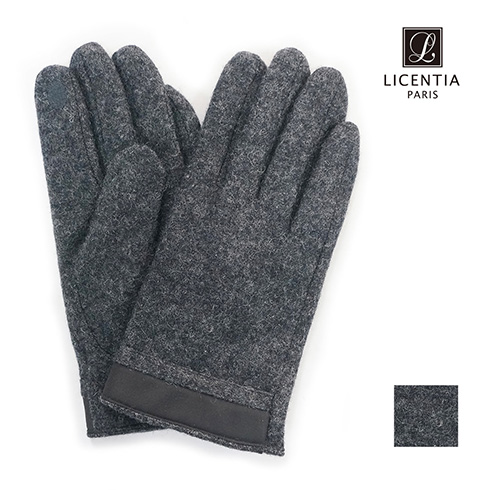 리센시아 스마트터치 남성용 모장갑 Icmw_101 차콜그레이