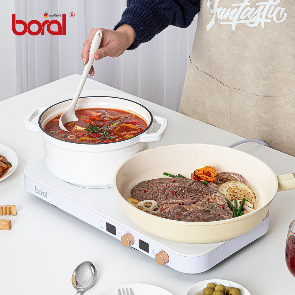 보랄 2구 와이드 인덕션 BR-118TWD (화이트)