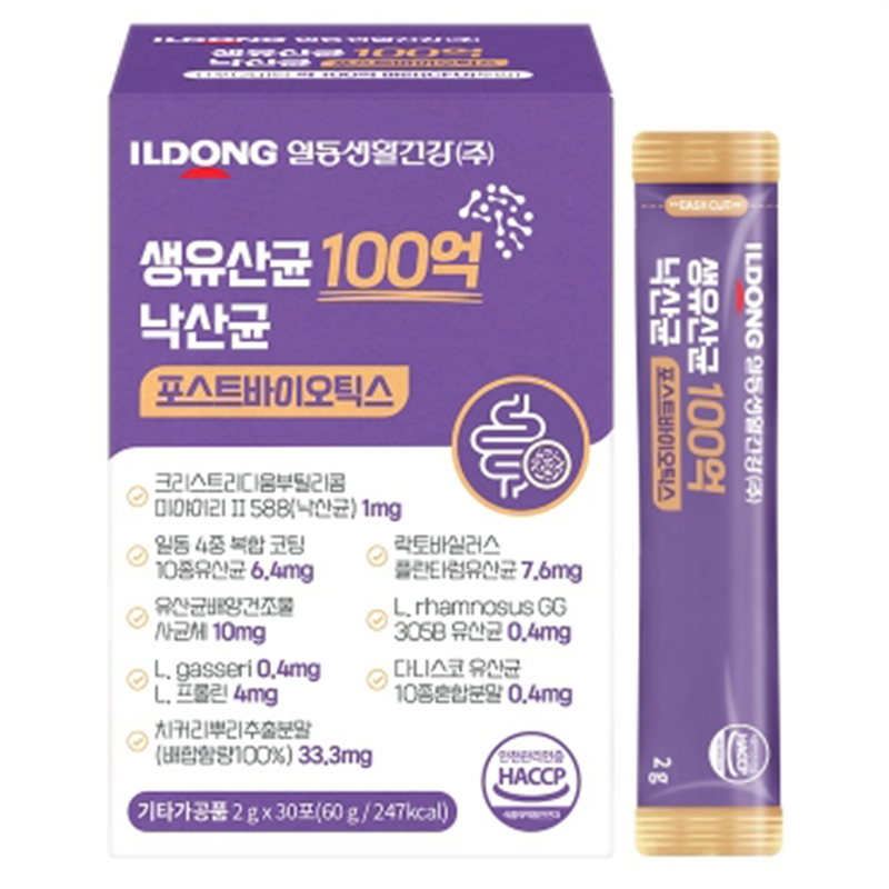 [일동생활건강] 생유산균 100억 낙산균 포스트바이오틱스 2g x 30포