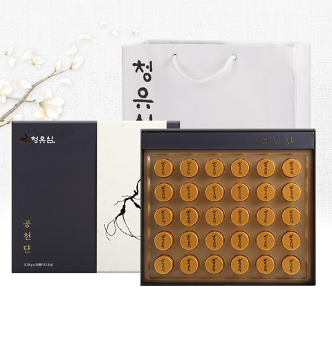 청유심 산양산삼 공천단 골드(3.75g*30환)+쇼핑백