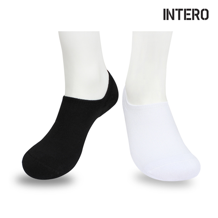 인테로 남성 특허 고급 쿠션 면덧신 양말 6켤레 세트 IMO