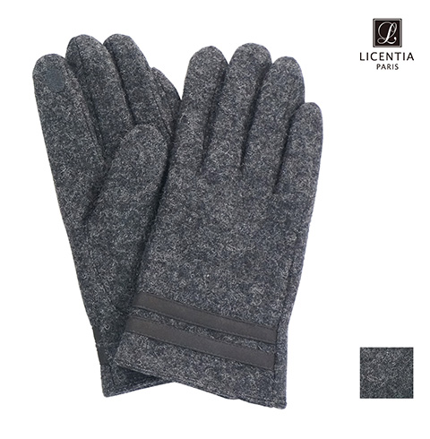 리센시아 스마트터치 남성용 모장갑 Icmw_103 차콜