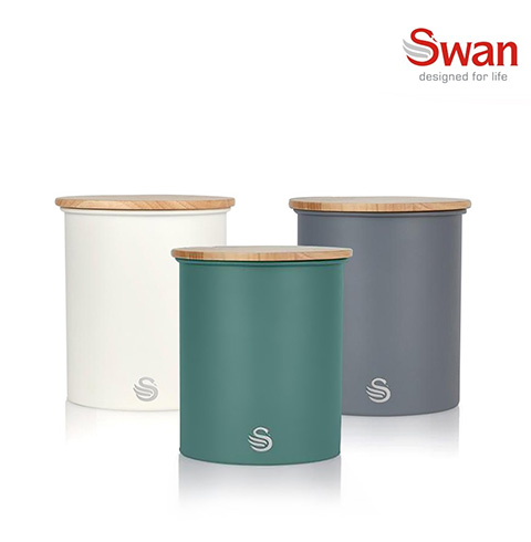 스완 노르딕 보관용기 작은사이즈 3개 SCNN-100  [핀 그린 or 화이트 or 다크 그레이]