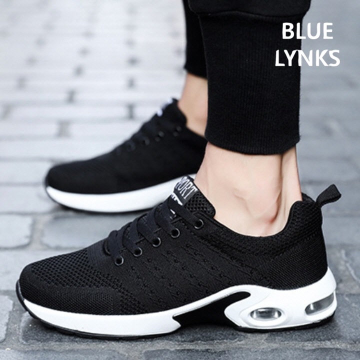 [블루링스] HKP 남성 에어 메쉬 블랙 러닝화 운동화 BLM-HKP01