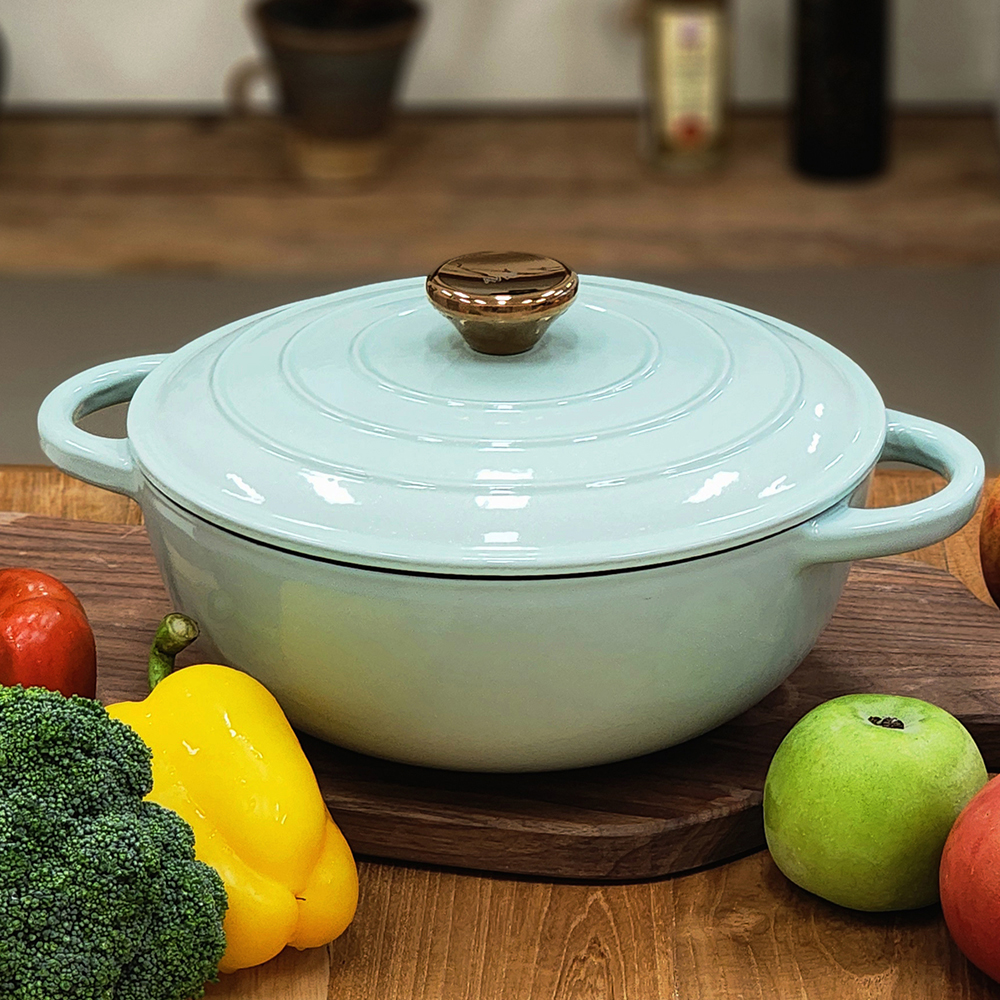 [아비스] 라르떼 IH 펄(Pearl) 민트 무쇠주물웍 24cm