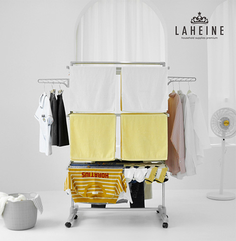 [라헨느] 더 퀸 특대형 빨래건조대 6단 이불봉