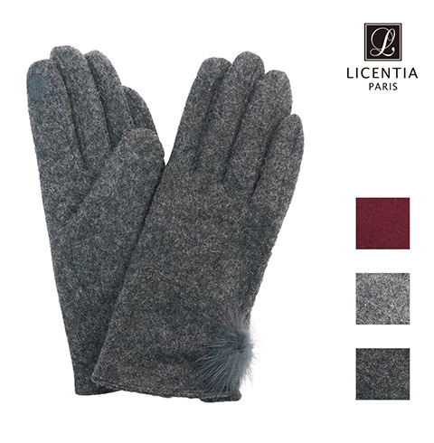 리센시아 스마트터치 여성용 모장갑 Icmw_201 차콜
