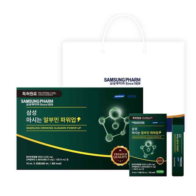 [삼성제약] 마시는 알부민 파워업 15ml x 30포(쇼핑백 포함)