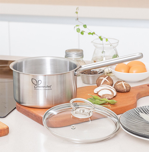 [홈셰프]파르페  IH 스텐레스 편수냄비16Cm/POSCO 신소재 POSSD  원자재 사용