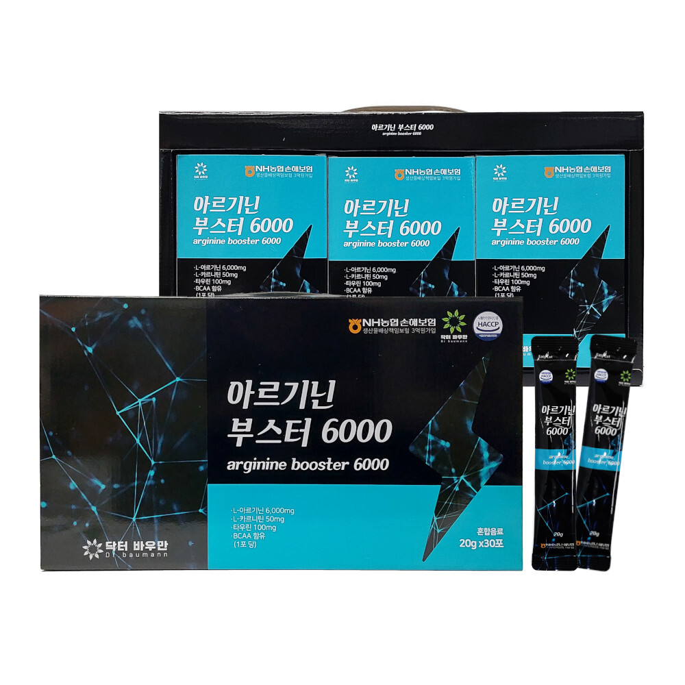 [닥터바우만] 아르기닌 부스터 6000  20g x 30포 (600g)