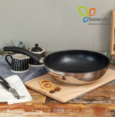 [홈셰프]IH인덕션 스텐레스 궁중웍팬28cm