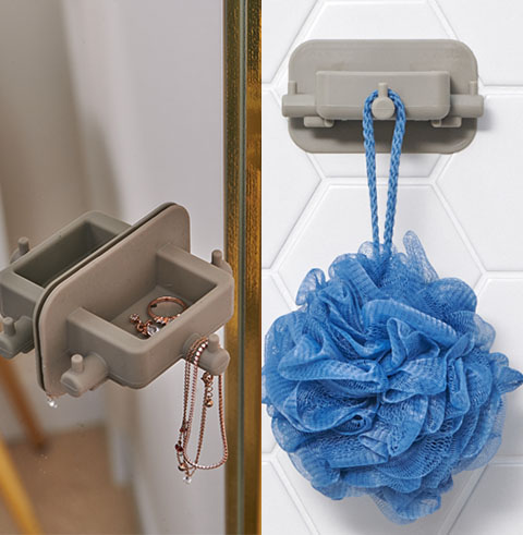 나를잊지말아요 다용도 악세서리, 칫솔, 면도기 홀더 실리콘 흡착식