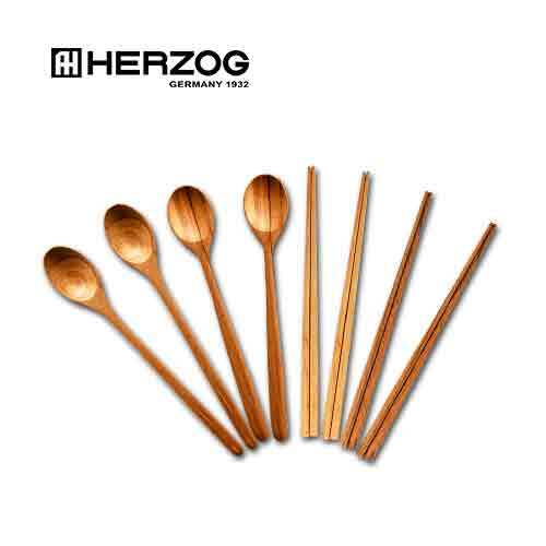 독일 헤르조그 (HERZOG) 원목 4인조 수저세트