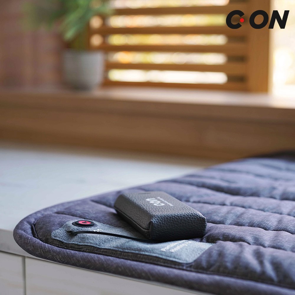 씨온 카본 나노 큐브 포터블 무선 DC 온열매트(파우치) (네이비 or 그레이)