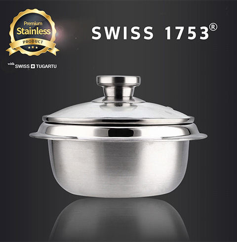 스위스1753 로사 통3중 인덕션 스테인레스 가마솥(16cm)