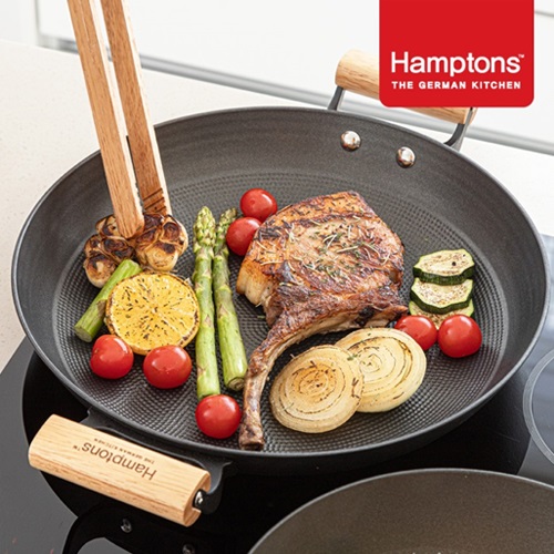 햄튼 아이젠(Eisern) 무쇠 인덕션 후라이팬(32cm전골팬)-양수.낮은형