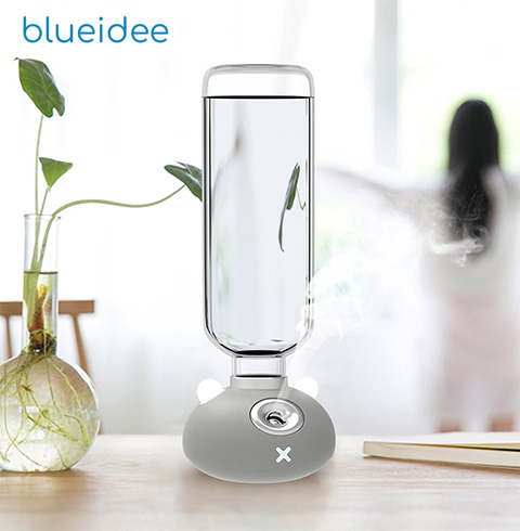 [블루아이디] USB 미니 무드등 생수병 가습기