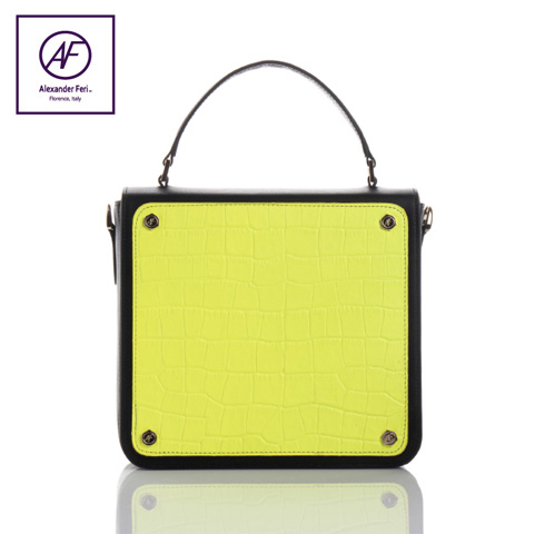 알렉산더페리 쿠나 여성 숄더백 블랙/라임 여성가방