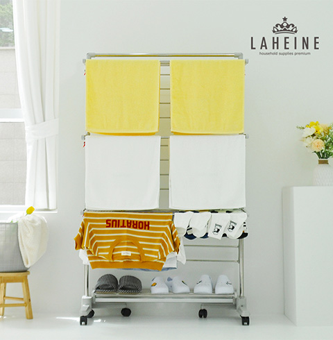 [라헨느] 더 퀸 특대형 빨래건조대 7단 이불봉