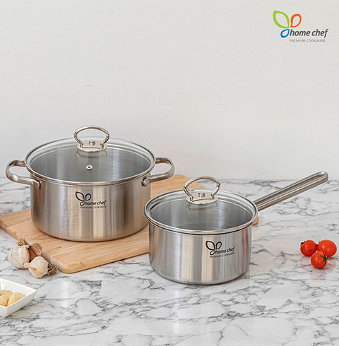 [홈셰프]파르페 IH 스텐레스 냄비2종(편수16+양수20)/POSCO 신소재 POSSD  원자재 사용