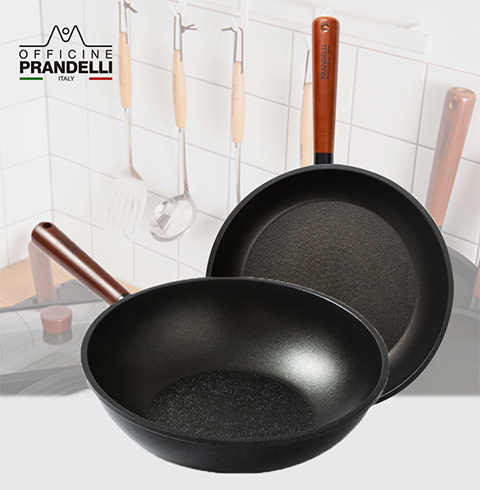 프란델리 프레스카 통주물 후라이팬 28cm +궁중팬 28cm