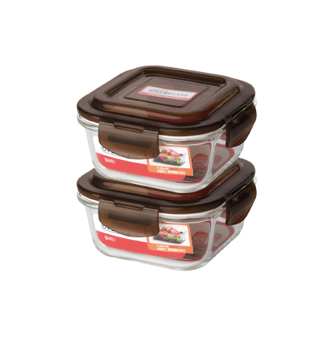 슈퍼오븐글라스 정사각 320ml*2조