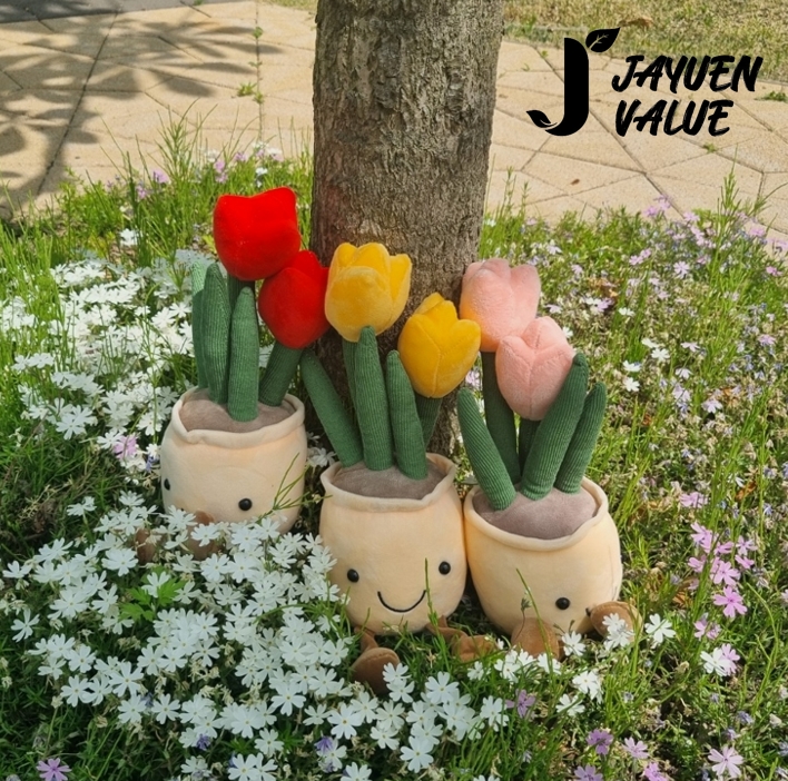 [자연밸류] 홈인테리어 소품 튤립 장식품 (5색상 택1) JVM-AVT01