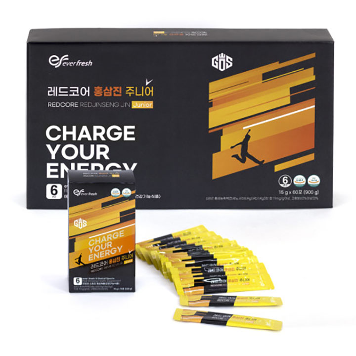 [에버프레쉬x지오비] 레드코어 홍삼진 주니어 2개월분