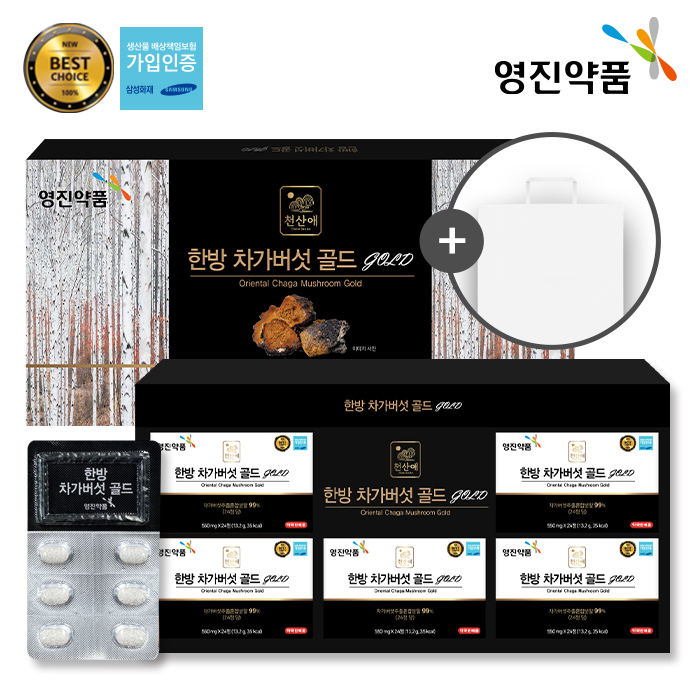 [영진약품] 한방 차가버섯 골드 550mg x 120정 (4개월분)
