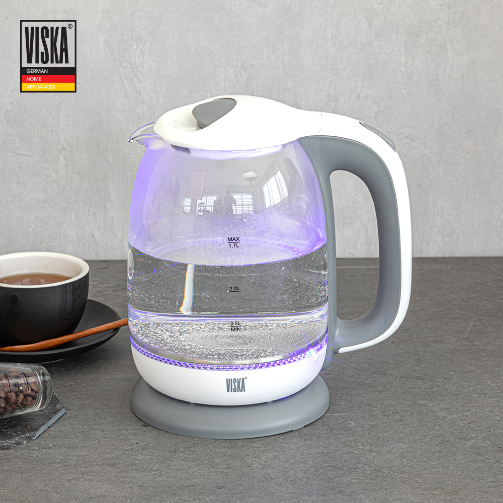 비스카 마이키친 1.7L 유리 전기 주전자 HNZ-1000WK 
