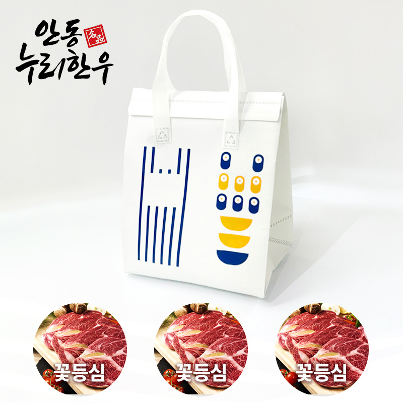 [안동누리한우] 웰빙 저지방 구이세트 2호(3인세트) 600g