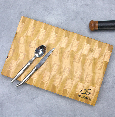 [쟈니 마르켈] 고급원목 도마 튤립 엔드그레인 XL