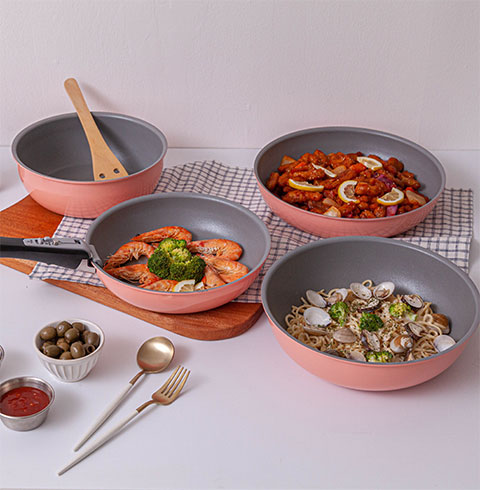 [홈셰프]파르페 IH핑크 인덕션 매직핸즈5PCS(hc0505p)