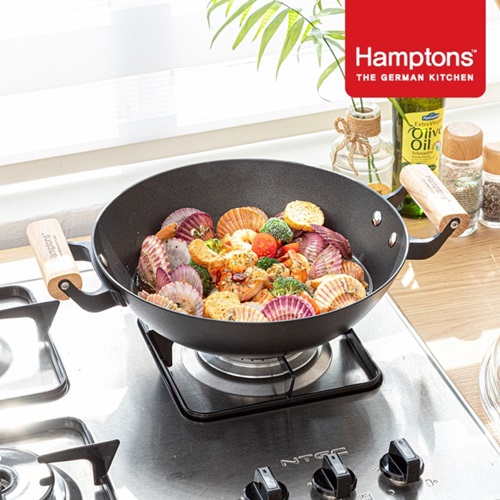 햄튼 아이젠(Eisern) 무쇠 인덕션 후라이팬(28cm웍)-양수.깊은형