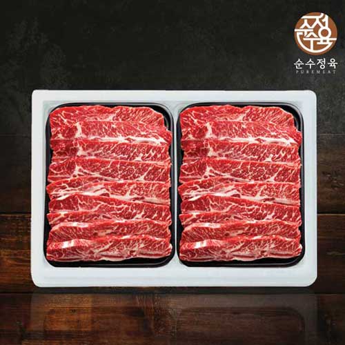 [순수정육] 눈꽃 LA갈비 1.8kg (6~8번 꽃갈비)