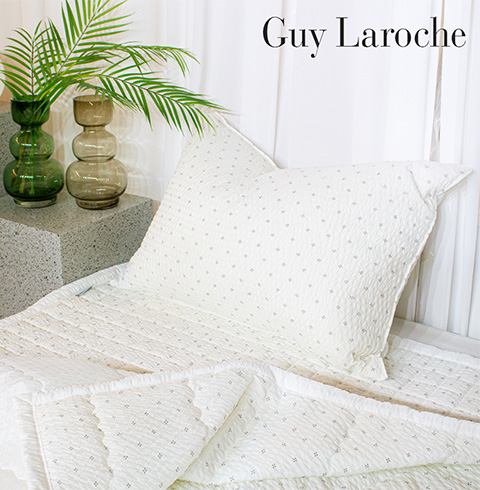 [Guy Laroche] 크림 시어서커 세트 S (이불,패드,베게1P)