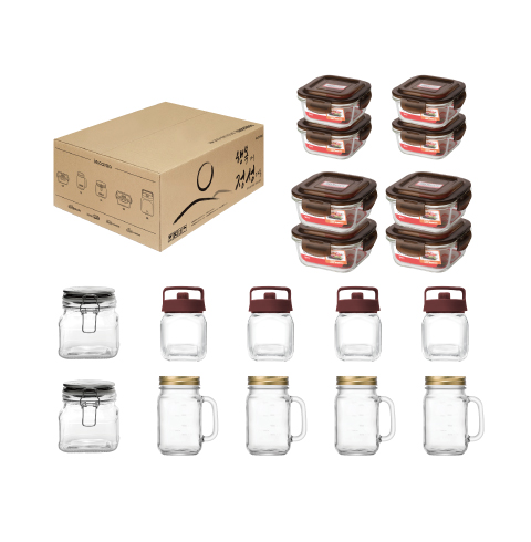 [무료배송]슈퍼오븐글라스 싹~바꿔! 홈세트 18조(36P)