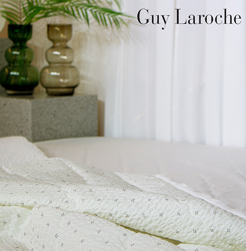 [Guy Laroche] 크림시어서커 이불단품 Q