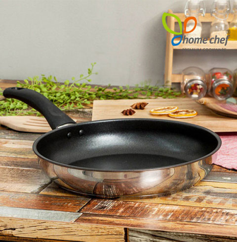 [홈셰프]IH인덕션겸용 스텐 후라이팬28cm