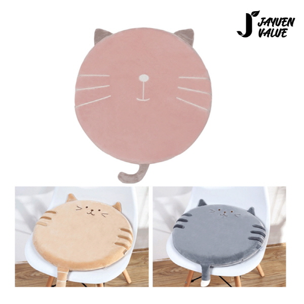 [자연밸류] 사무실-학생 의자 귀요미캣 메모리폼 방석 JVM-PKE01